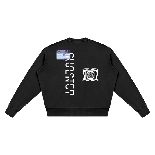 I Don't Know Why Sweatshirt in Black, back