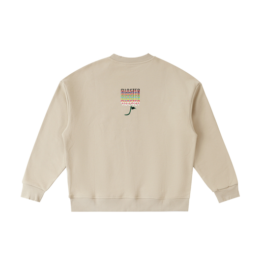 Milk + Honey Kids Crewneck in Khaki, back