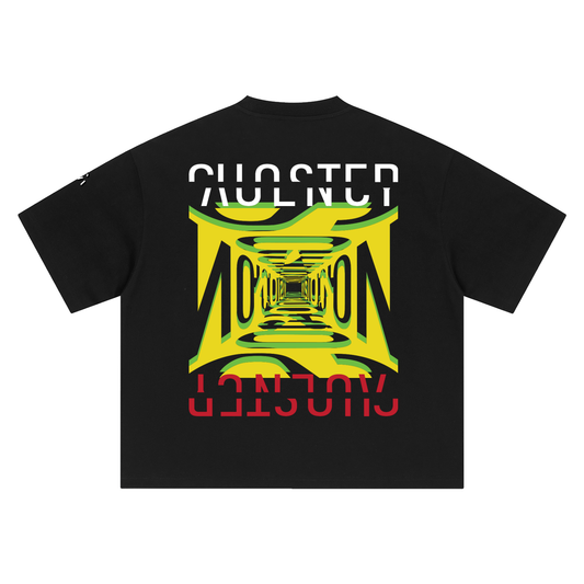 Wait For Me Tee in Black, back