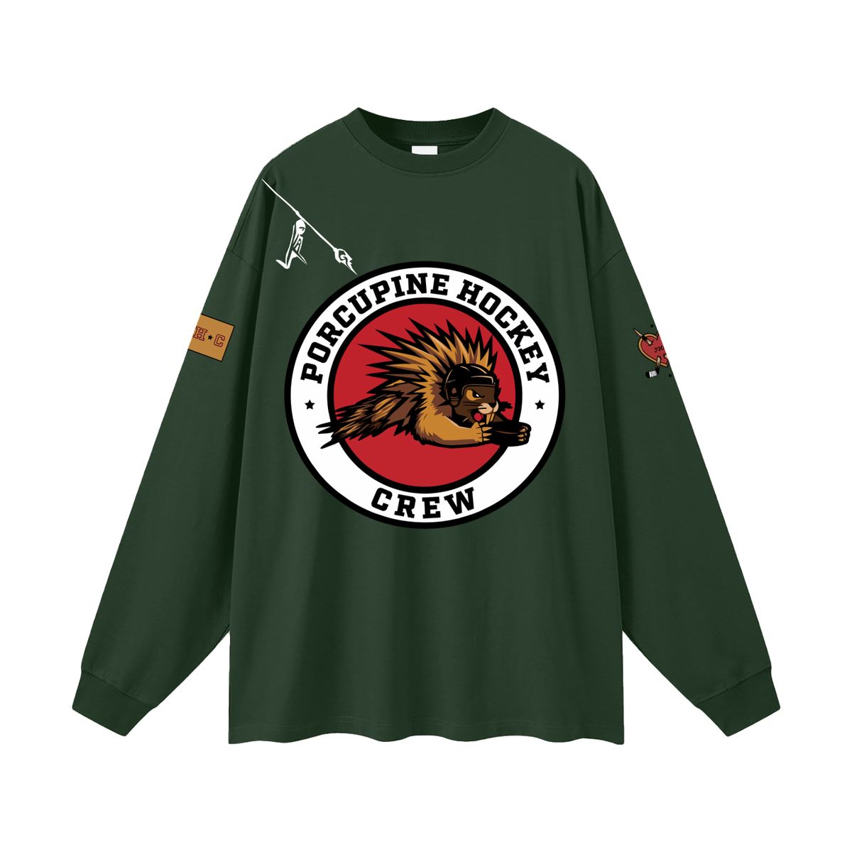 Shrugged Shoulders and Said Sleeve, Dark Green, front
