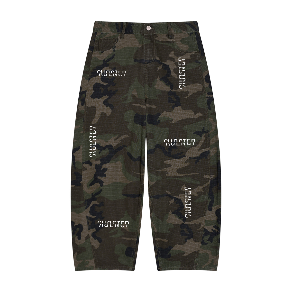Fine.. Stay. Pants in Green Camo