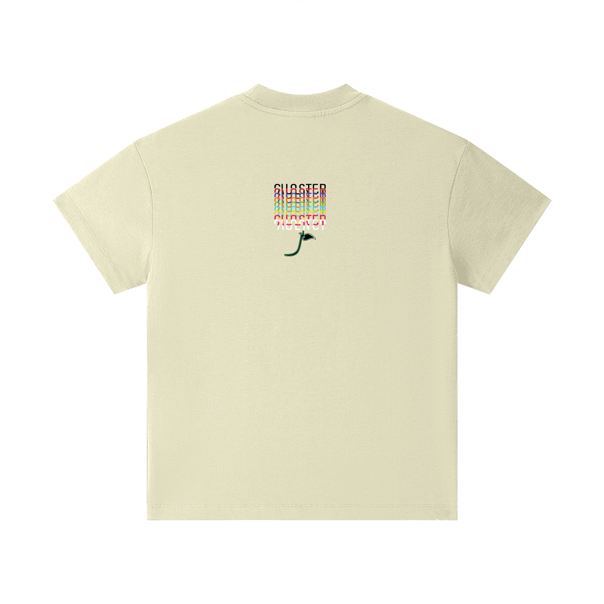 Settle Down Children Kids Tee in Milk Tea, back