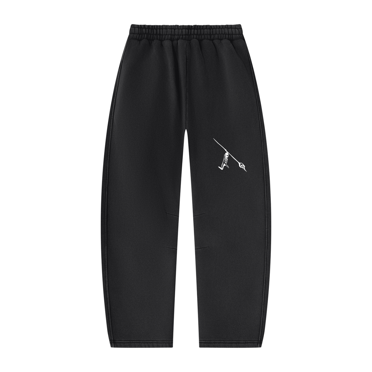 Peace Of Mind Sweatpants in Black, back