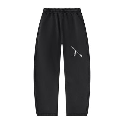 Peace Of Mind Sweatpants in Black, back