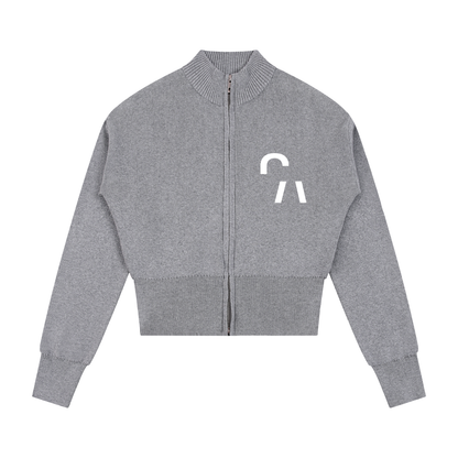 Heart Of Mine Cardigan in Flower Gray, front