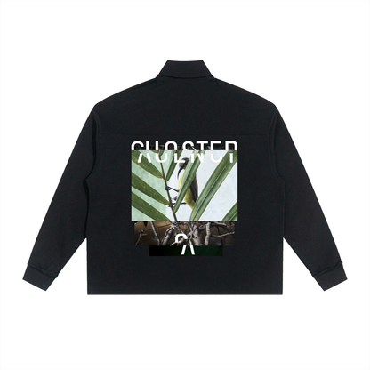 North, South, East & West Fleece in Black, back