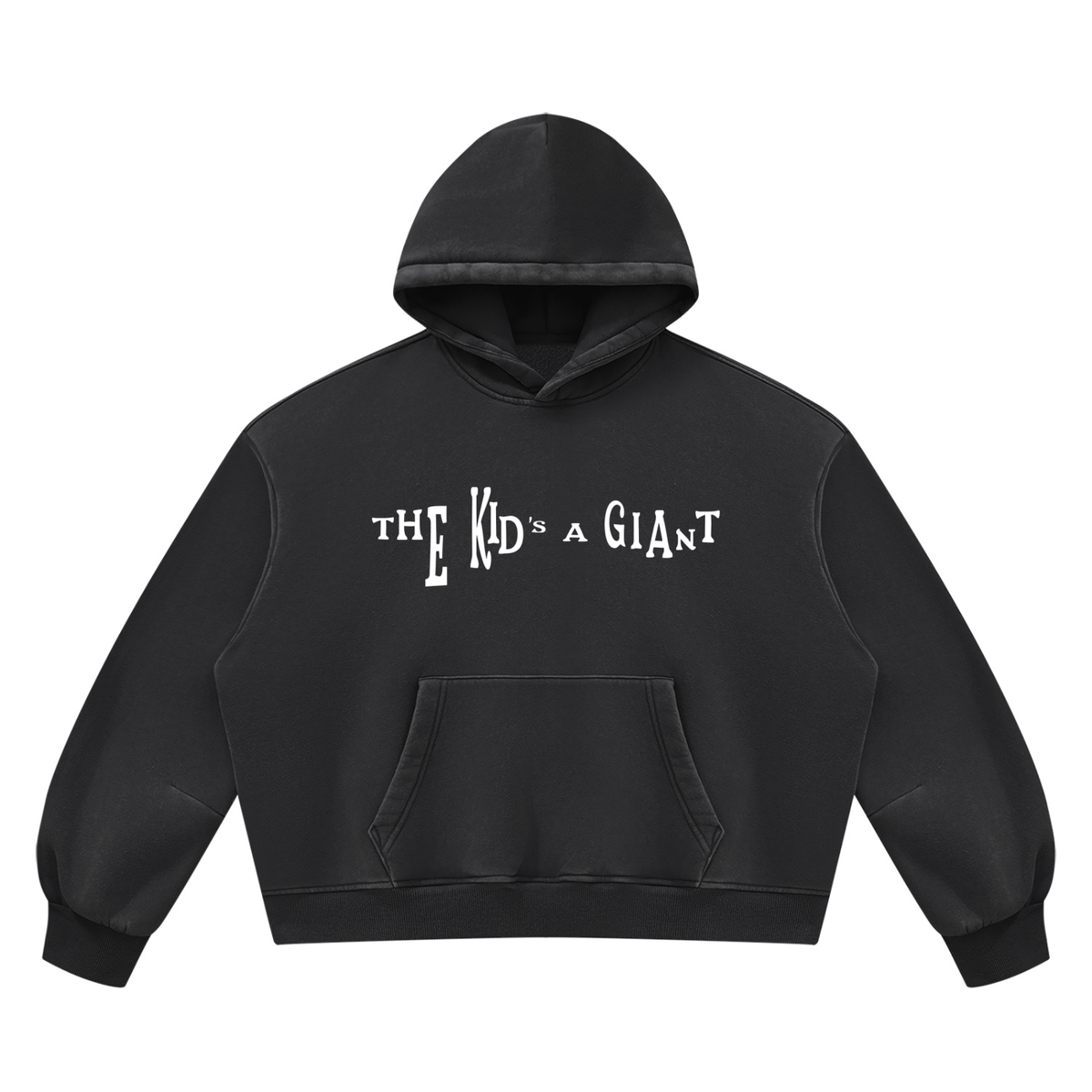 Peace Of Mind Hoodie in Black, Not A Pet print, front