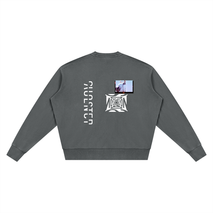As I Miss You Sweatshirt in Dark Gray, back