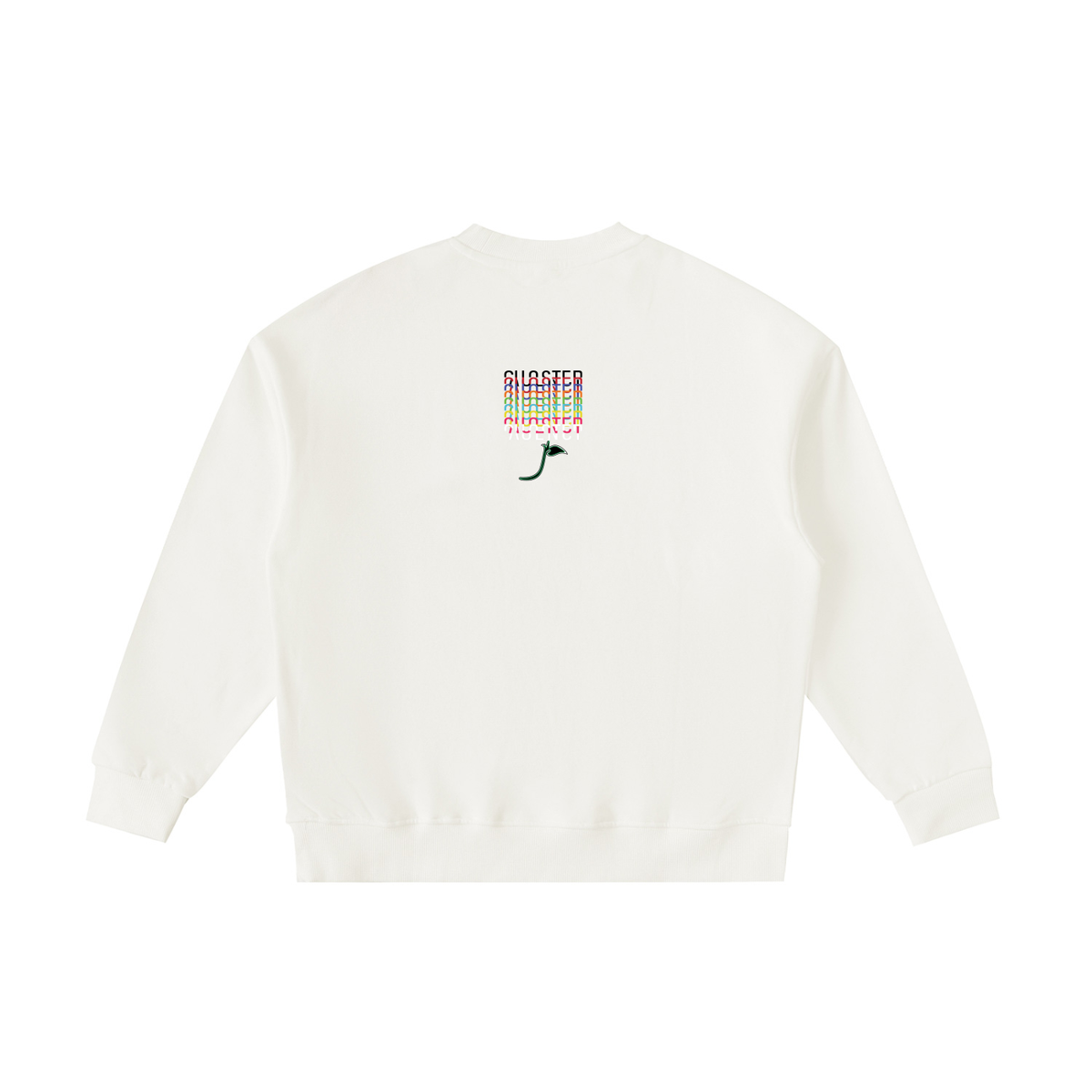 Yuh Can Like Cat, Dog And Elephant? Kids Crewneck in Beige, back
