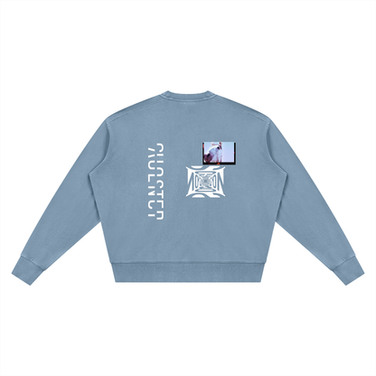 As I Miss You Sweatshirt in Jeans Blue, back
