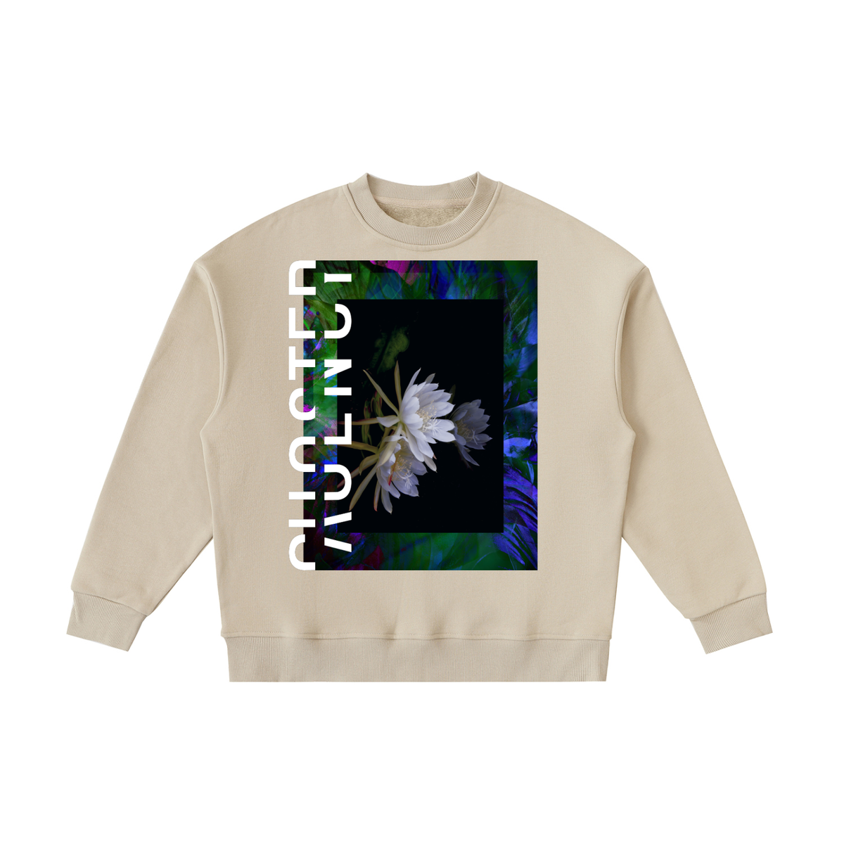 Regarde Bien Kids Crewneck in Khaki, front
