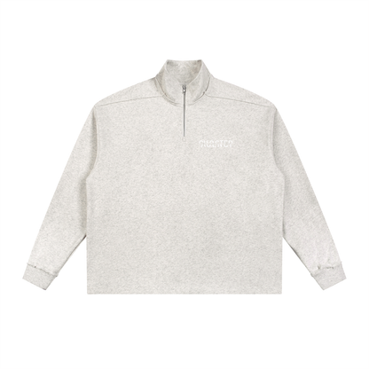 North, South, East & West Fleece in Oat Gray, front