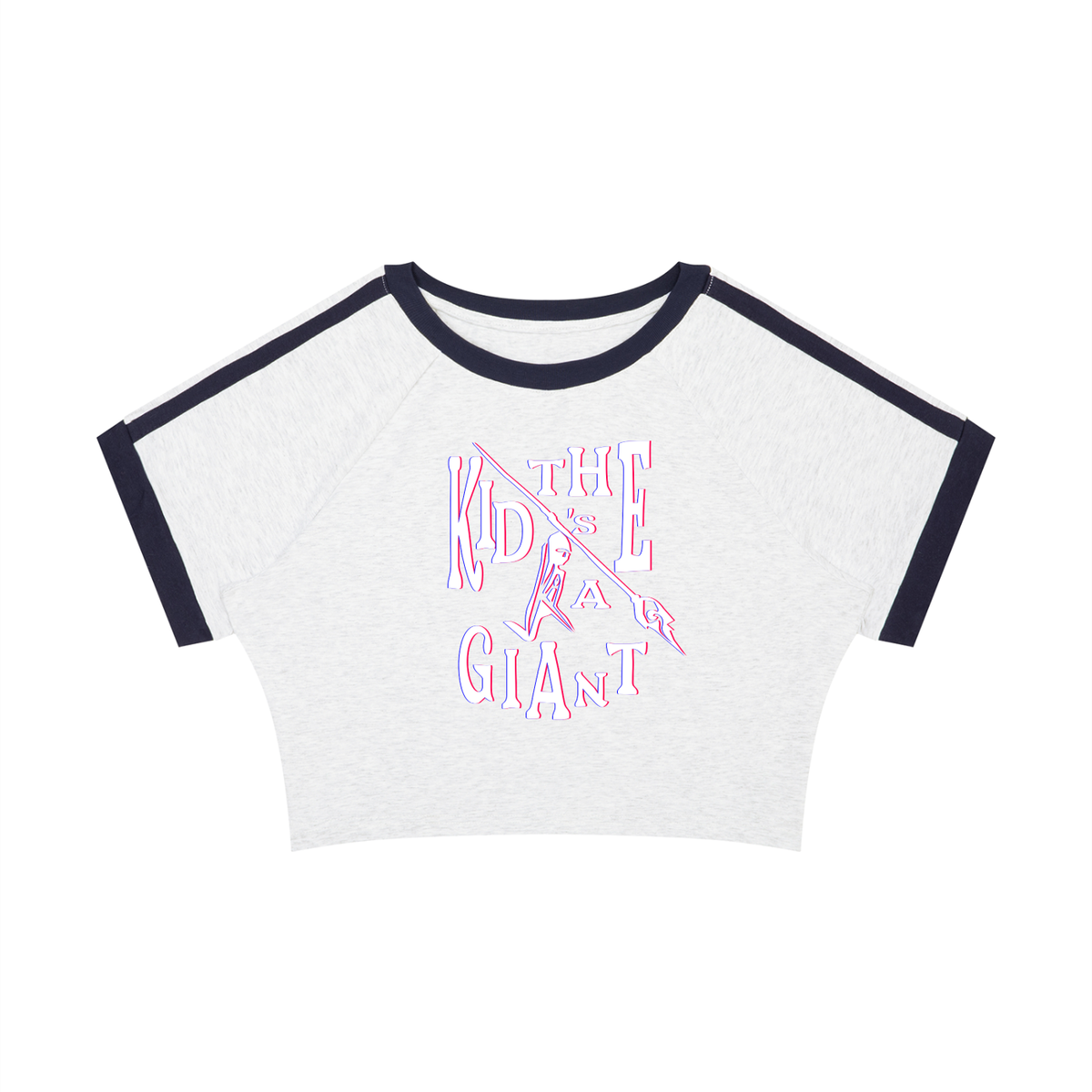 Pull Me Near Crop Tee in Flower Gray, MAKE ROOM, front