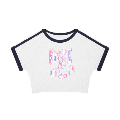 Pull Me Near Crop Tee in Flower Gray, MAKE ROOM, front