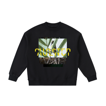 Yuh Can Like Cat, Dog And Elephant? Kids Crewneck in Black, front