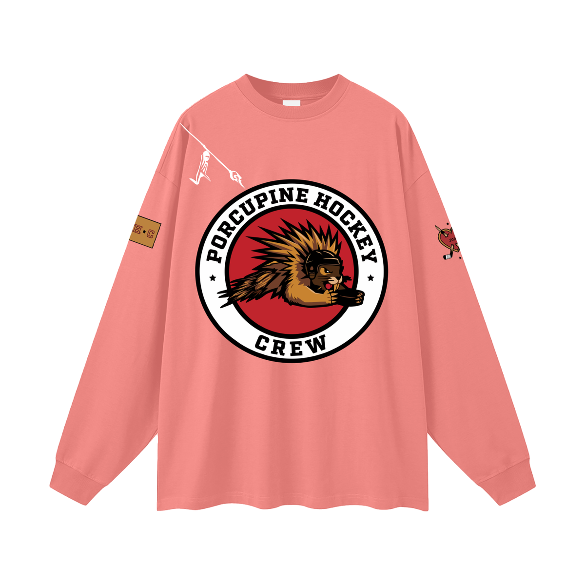Shrugged Shoulders and Said Sleeve, Watermelon Red, front