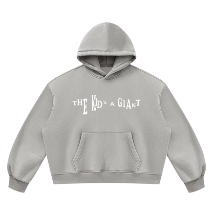 Peace Of Mind Hoodie in Light Gray, Gods Child print, front