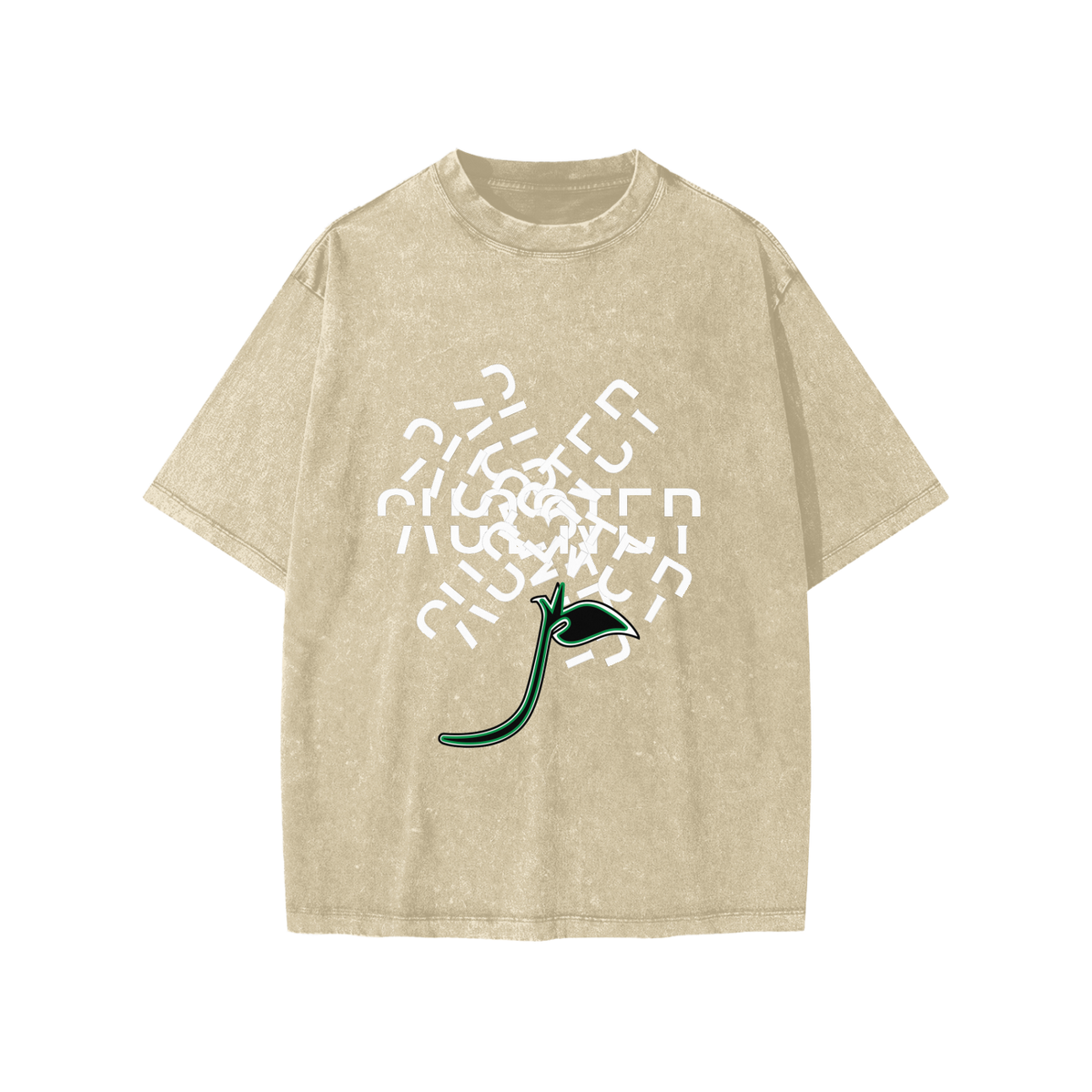 In The Shower For An Hour Kids Tee in Khaki, front