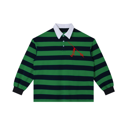 Green with Navy Blue