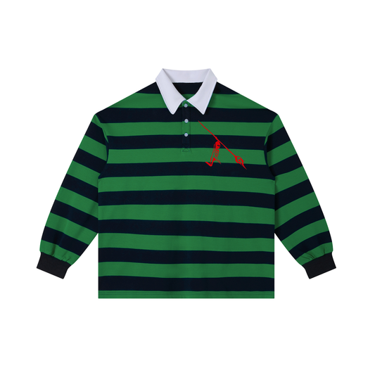 Green with Navy Blue