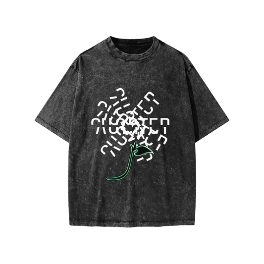In The Shower For An Hour Kids Tee in Black, front