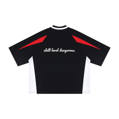 Black with Red