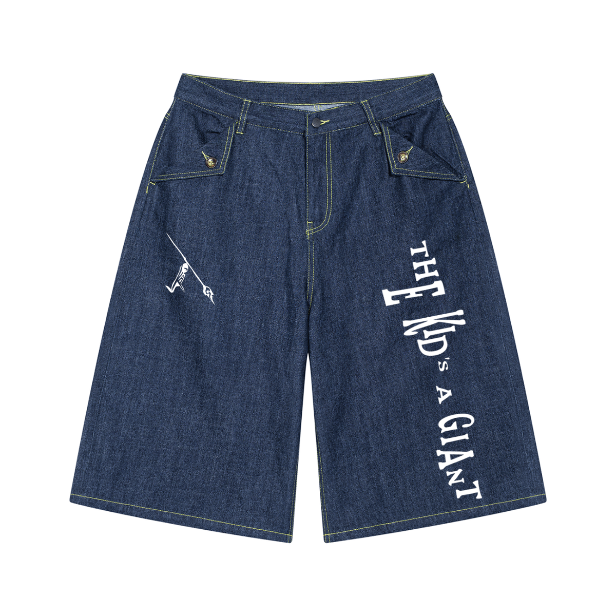 Got My Something Shorts in Jeans Blue, front