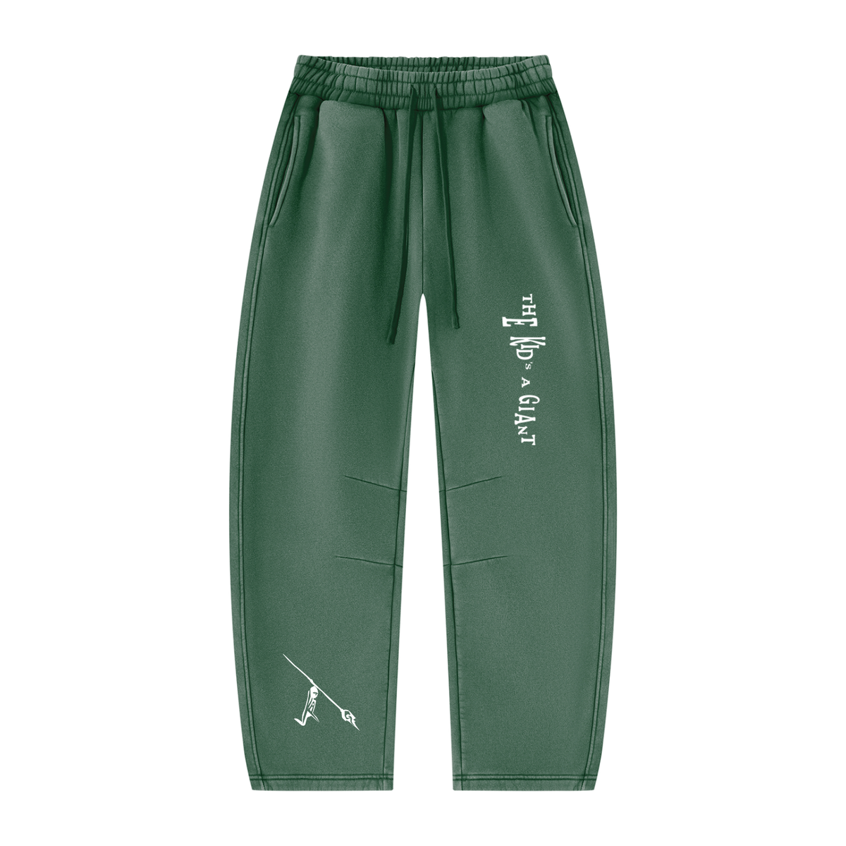 Peace Of Mind Sweatpants in Dark Green, front