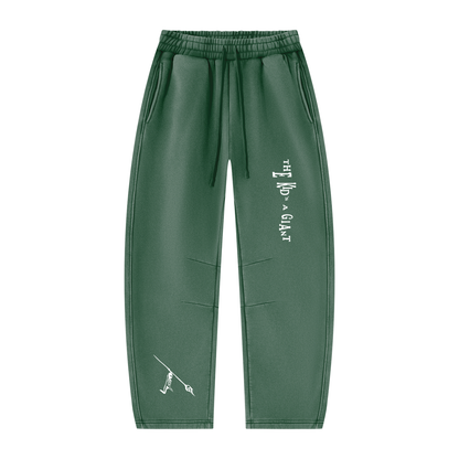 Peace Of Mind Sweatpants in Dark Green, front