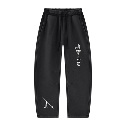 Peace Of Mind Sweatpants in Black, front