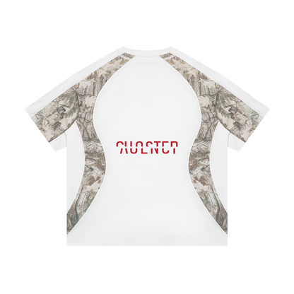 Gone Tee in White with Tree Camo