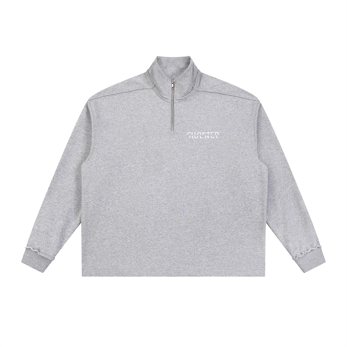 North, South, East & West Fleece in Flower Gray, front
