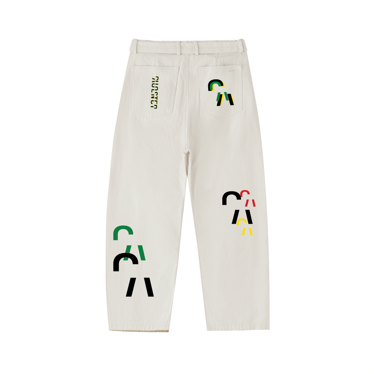 It Ain't The Money Pants in Beige, back