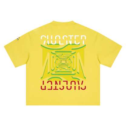 It Was The Only One Tee in Olive Yellow, back