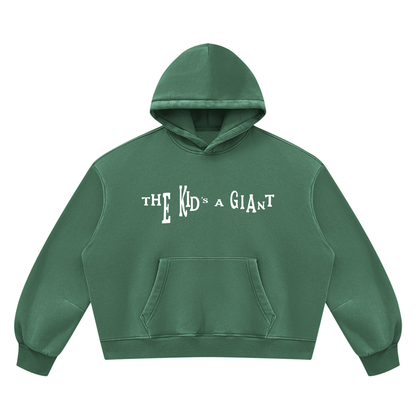 Peace Of Mind Hoodie in Dark Green, Not A Pet print, front