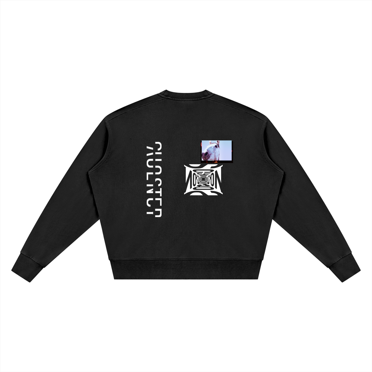 As I Miss You Sweatshirt in Black, back