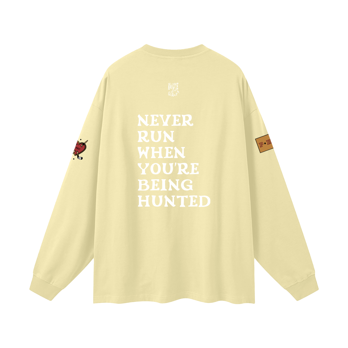 Shrugged Shoulders and Said Sleeve, Yellow, back print