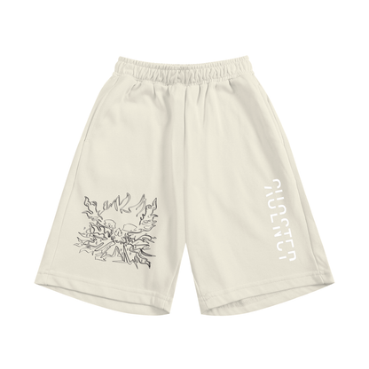 Sing This Song Kids Shorts in Light Apricot, front
