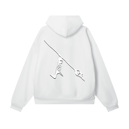 Please Believe Me Hoodie in Lucent White, back