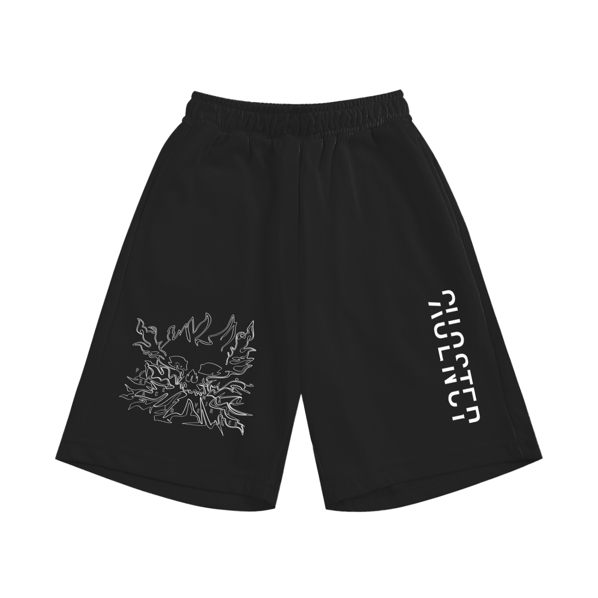Sing This Song Kids Shorts in Black, front