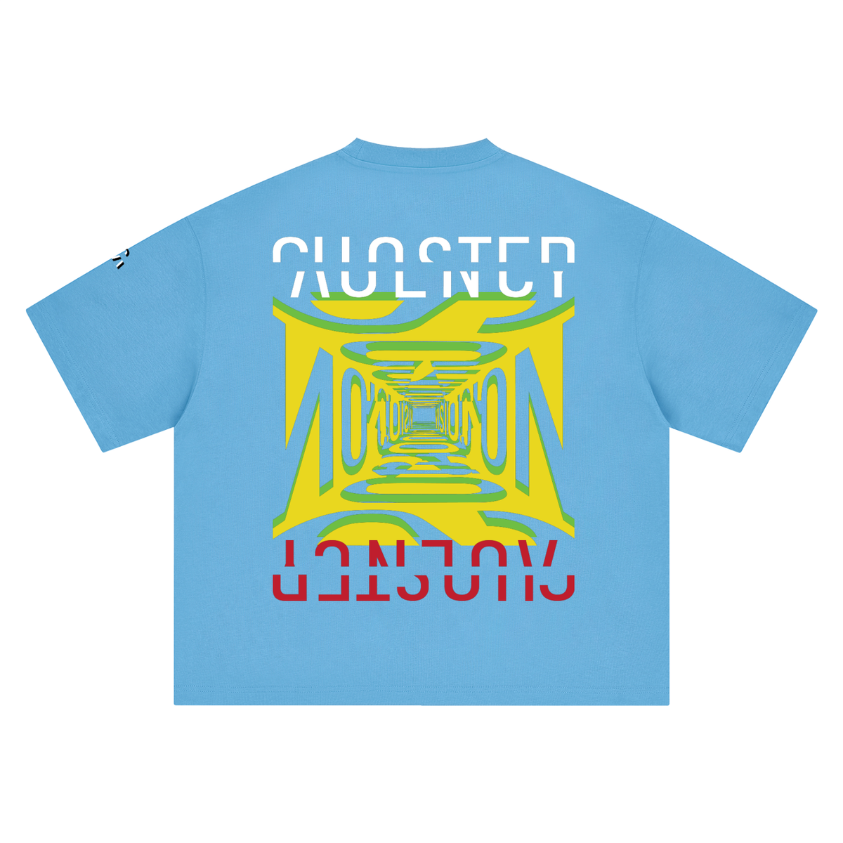 Wait For Me Tee in Sky Blue, back