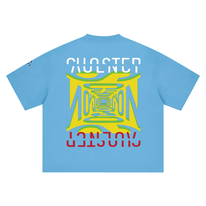 Wait For Me Tee in Sky Blue, back