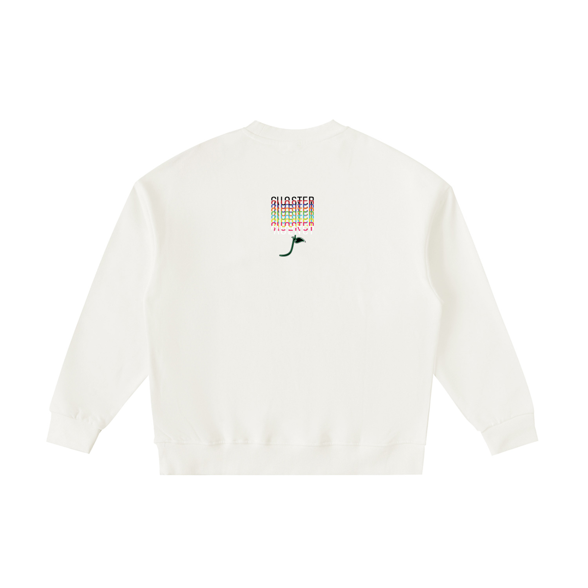 Eye Ball To Eye Balls Kids Crewneck in Beige, back