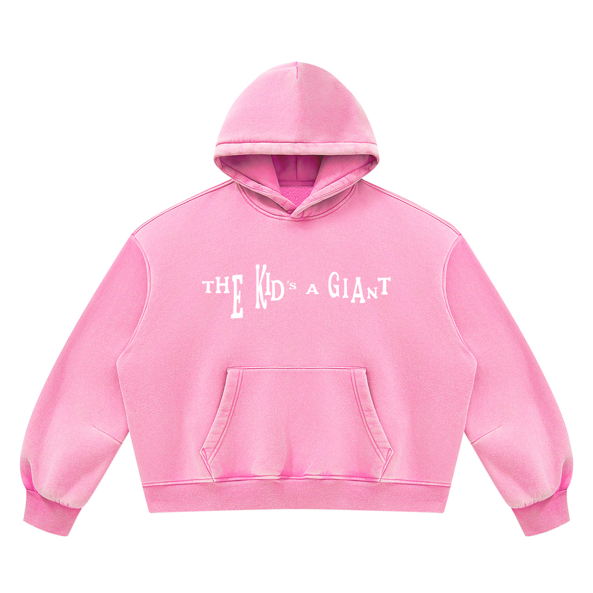 Peace Of Mind Hoodie in Pink, With Or Without Authority print, front