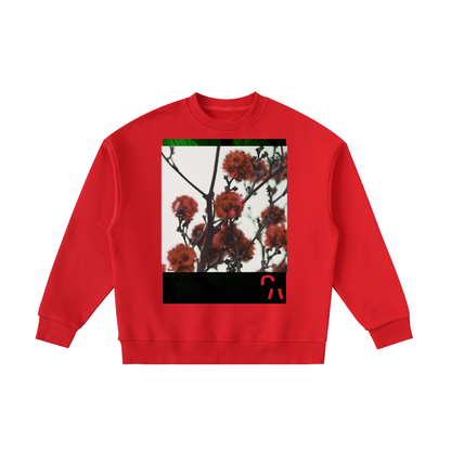 Eye Ball To Eye Balls Kids Crewneck in Red, front