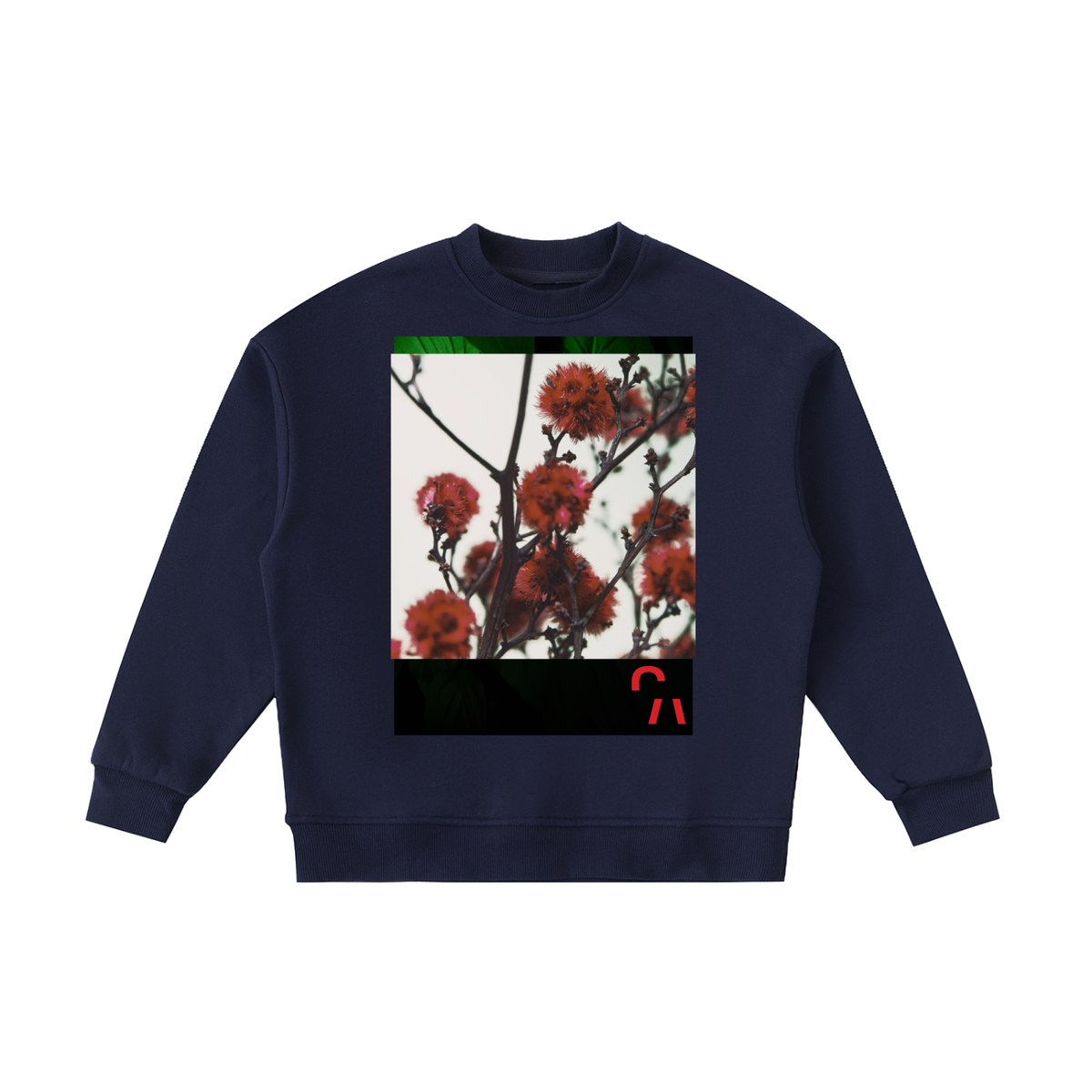 Eye Ball To Eye Balls Kids Crewneck in Navy Blue, front
