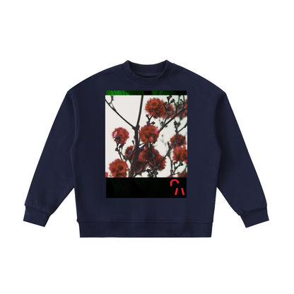 Eye Ball To Eye Balls Kids Crewneck in Navy Blue, front