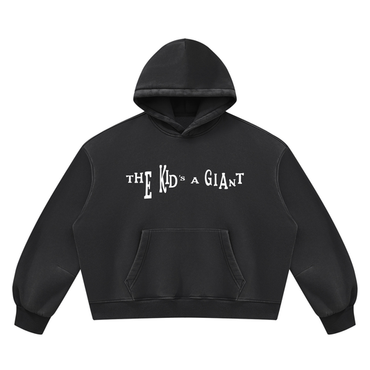 Peace Of Mind Hoodie in Black, Gods Child print, front