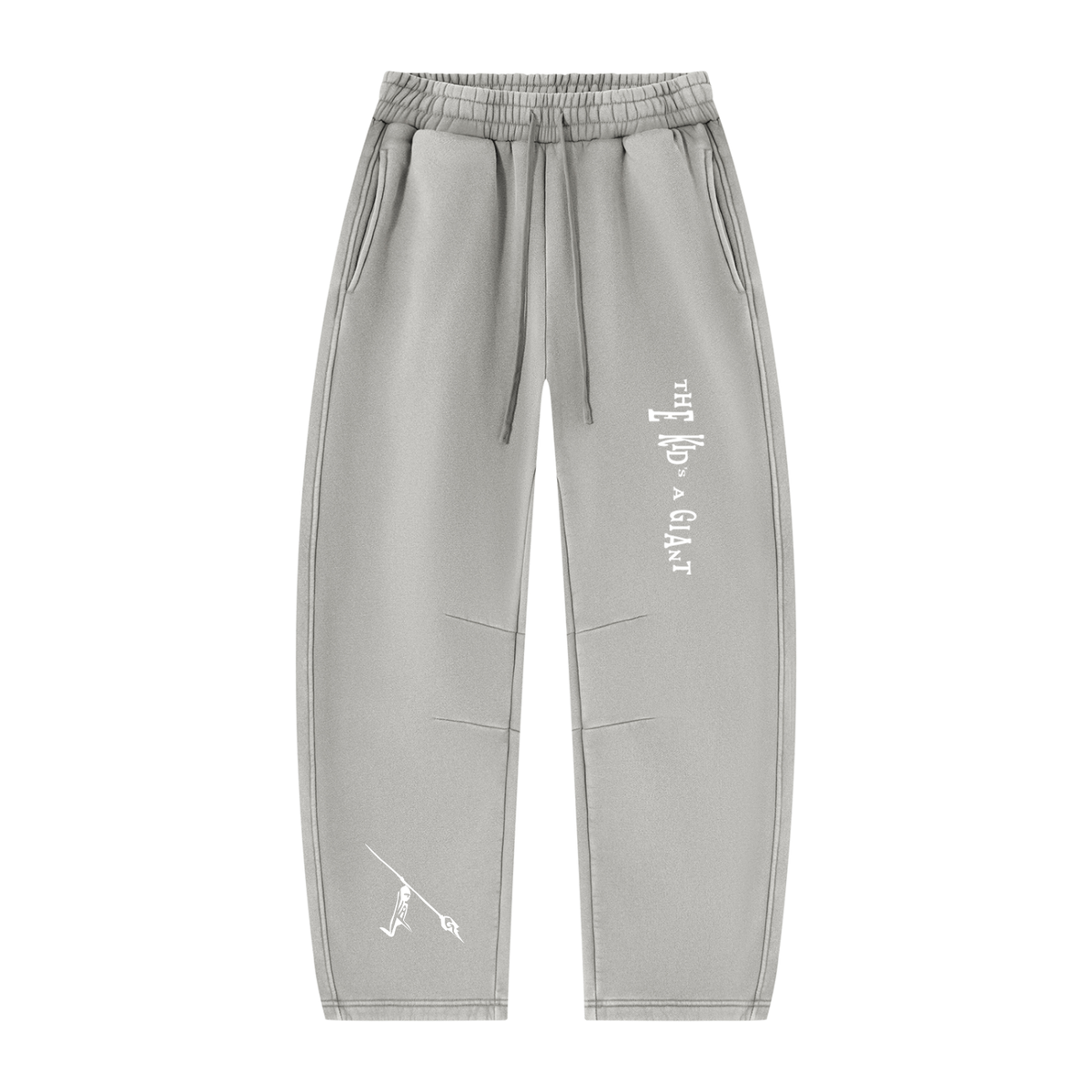 Peace Of Mind Sweatpants in Light Gray, front
