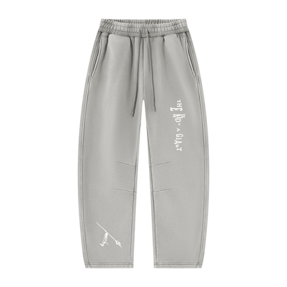 Peace Of Mind Sweatpants in Light Gray, front